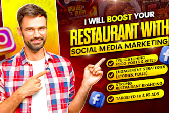 handle social media marketing for restaurants and cafes