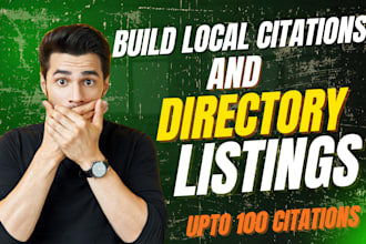 build local citations and directory listings upto 100 citations