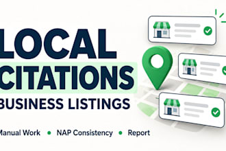 manually build local citations and business directory listings