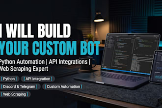 build a custom bot for discord telegram or web