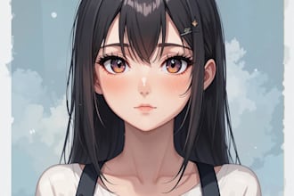 draw anime character design reference sheet