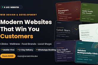 design websites for local business, clinic and wellness