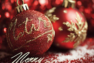 draw greeting, christmas, birthday card, postcard