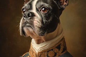 draw disney pet portrait