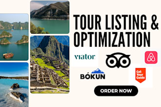 list and optimize your activities on getyourguide tripadvisor bokun viator klook