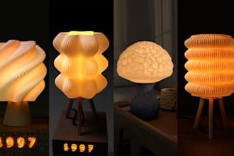 design a custom 3d printed lamp perfectly tailored to your ideas