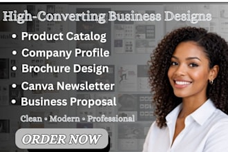 design and redesign product catalog company profile brochures  canva catalogue