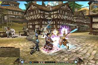 create mmorpg game, multiplayer game, rpg game, open world mmorpg
