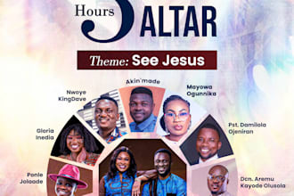 design a modern church or event flyer