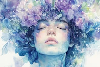 do watercolour portrait illustration