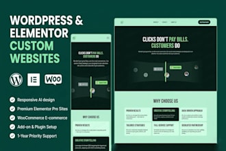 design and redesign, copy clone wordpress website design using elementor pro