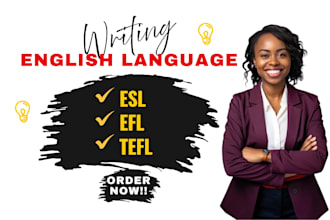 write and design english language training materials esl efl lessons