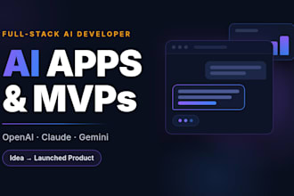 build your ai powered app or mvp with openai, claude or gemini