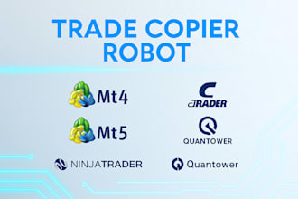 code a trade copier robot for mt4, mt5, ctrader, ninjatrader, and quantower
