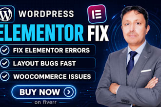 fix elementor errors and layout bugs fast