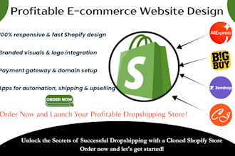 shopify website clone shopify website shopify dropshipping bigbuy aliexpress