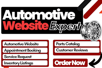 design automotive website auto dealer repair service mechanic parts maintenance