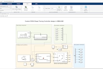 create any ros2 control in matlab and simulink