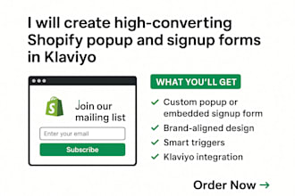 create high converting shopify popup and signup forms in klaviyo