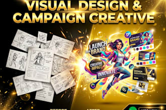 create art direction brand identity visual design moodboard campaign concept art