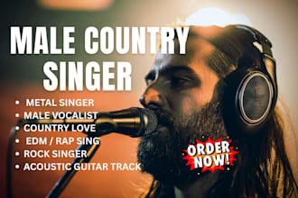 sing and produce gospel country, edm country song custom song country rap