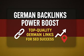 build premium german backlinks to increase organic traffic