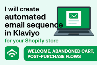 create automated email sequences in klaviyo welcome abandoned cart post purchase