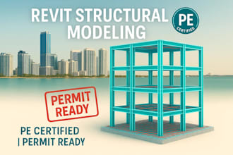 provide revit structural modeling and drawing sets for permits in miami fl