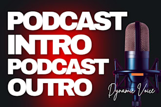 create professional podcast intros and outros with engaging voiceovers