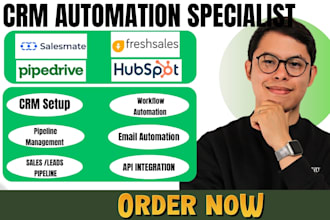 setup salesmate freshsales hubspot close io pipedrive crm automation