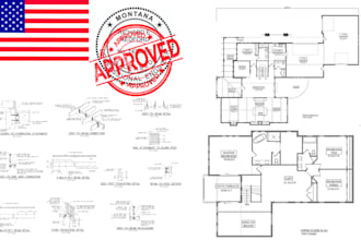 full engineered city permit ready plan blueprint mep design as licensed engineer
