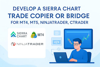 develop a sierra chart trade copier or bridge for mt4, mt5, ninjatrader, ctrader