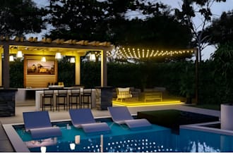 do backyard landscape design, frontyard, patio outdoor kitchen and pool design