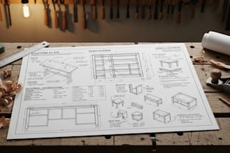 design custom DIY woodworking and furniture plans