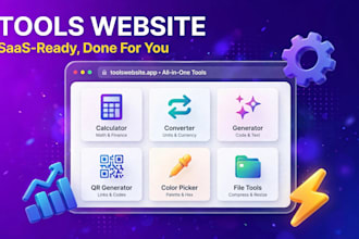 make a complete saas ready tools website readymade