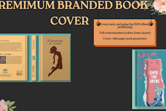 do e book cover design modern clean and  editable templates