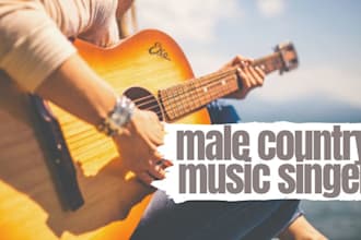 sing a modern country music, country pop, commercial right with full production