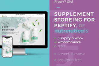 design high converting nutraceutic or peptide or website on wordpress