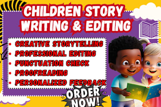 write edit children book editor proofread children story book book formatting