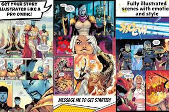 draw custom comic pages, manga scenes, or graphic novel art