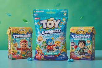 design professional toy packaging and amazon images