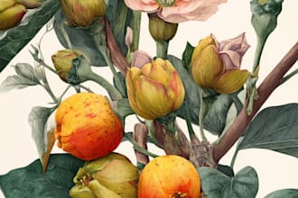do realistic botanical illustration