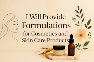 provide formulations for cosmetics and skin care products and natural body scrub
