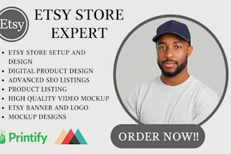 create etsy shop pod digital product listing mockup design 3d product modeling