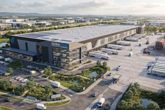 design 3d warehouse, factory and industrial building renders