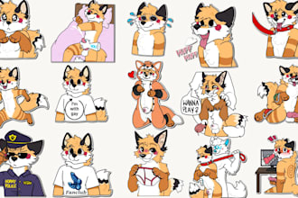 create furry stickers nsfw animated stickers for telegram and discord community