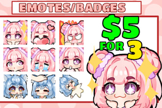 create emotes and badges