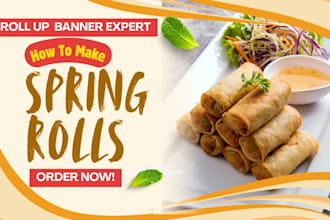 create rollup banner retractable banner signage design