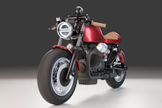 visualize 3d futuristic motorcycle,3d vintage bike, electric bike,body panel,rig