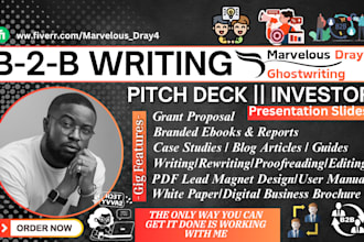 write b2b website content, linkedin profiles, proposal, and lead magnet design